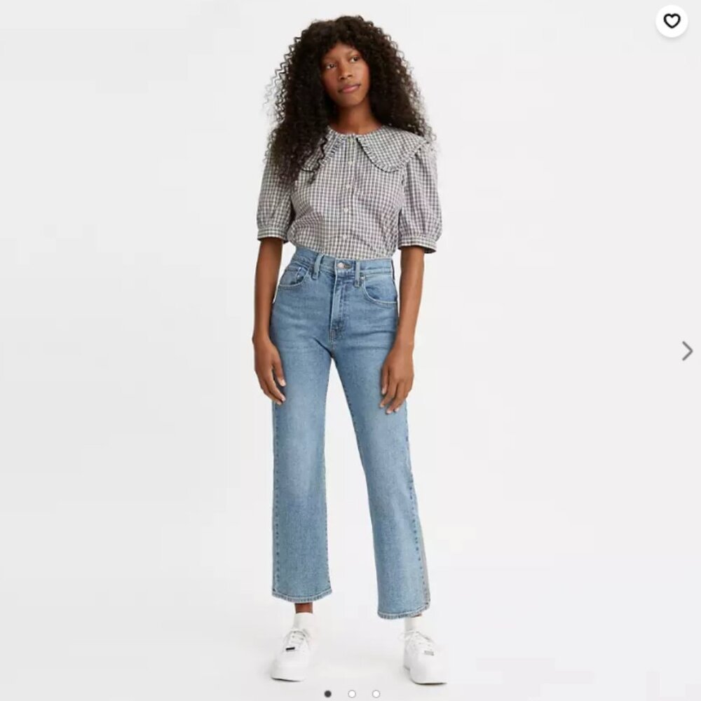 Levi's High Waisted Crop Flare Jean, Size 32